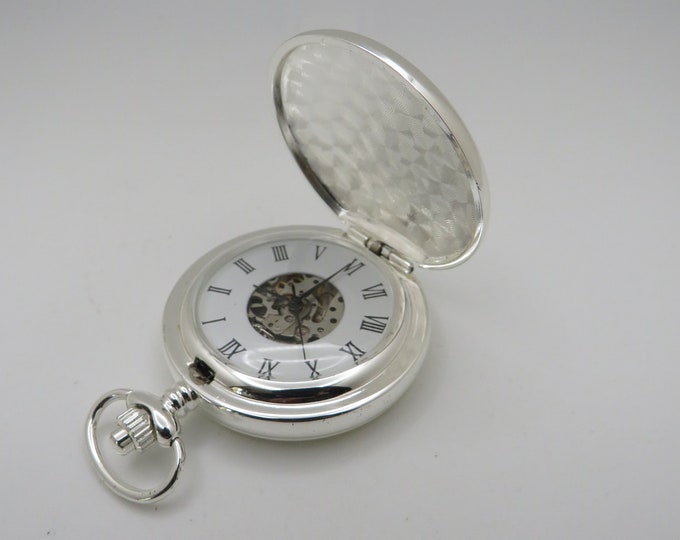Vintage Train pocket watch / Glory of steam mechanical watch / Pendant Watch Steam train /  Gift for her (RW1)