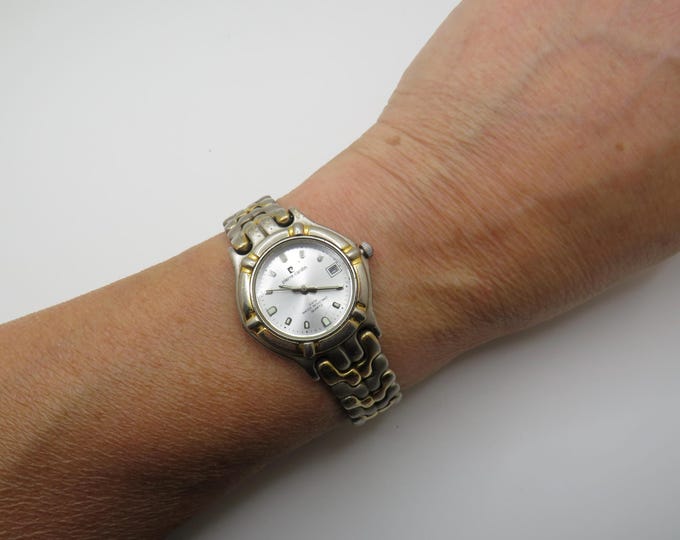 Vintage pierre Cardin / gold two tone watches / sports watch /  Watch / womens Watches / Gift for her (c15)