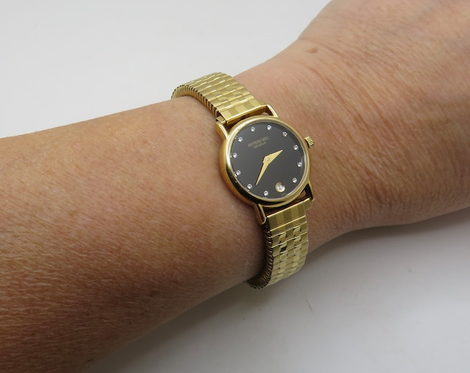 Vintage Raymond Weil Gold plated dress watch / gold Quartz watch / Gold Dress Watch / Womans Watch / Gift for her (q16)