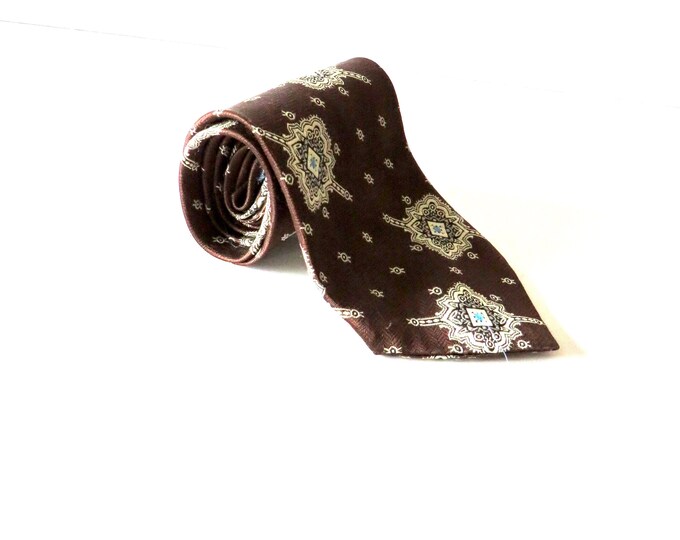 vintage gents clothing  / classic wool tie / vintage tie  / menswear / vintage clothing /  gift for him / retro tie / cotton