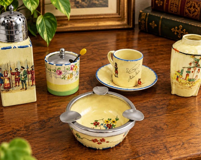 Art Deco Coronet Ware Nell Gwyn Series, 1930s Collectible Set