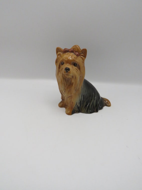 vintage Sylvac Dog Lover /  Yorkshire terrier Collectable dog / Large Ornament pottery figure / retro /