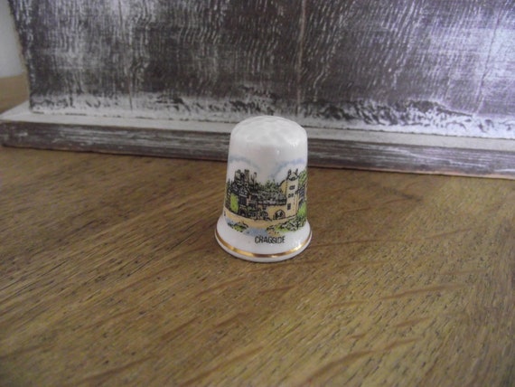 Vintage thimbles /The National Trust / cragside / beautiful Fine Bone China / bone china England made / BRC2/5