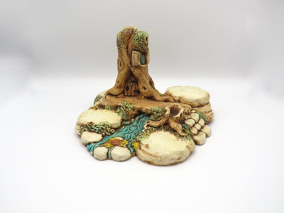 Pendelfin moorcraft stoneware tree house / stonecraft / pottery figure made in England /