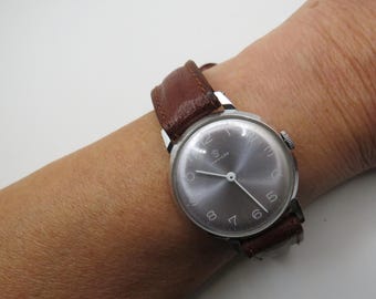 Vintage Armbanduhr / Schweizer Uhrwerk mit Handaufzug / Selten / Armbanduhr / Herrenuhr Geschenk für Ihn u28