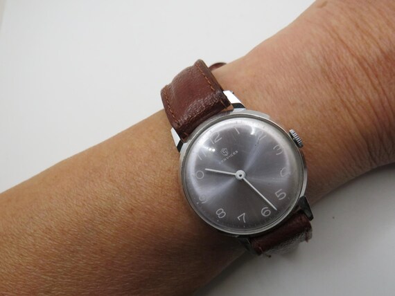 vintage services watch / Swiss hand-winding movement / Rare / Winding watch / gents watch gift for him  u28