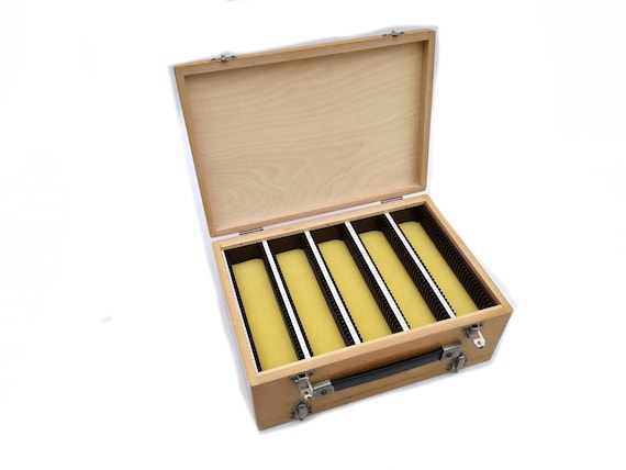 vintage camera wooden dovetailed slide box retro camera