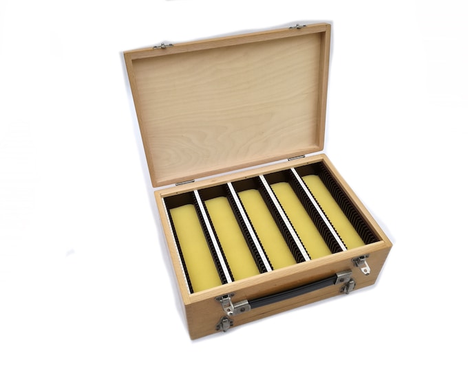 vintage camera wooden dovetailed slide box retro camera