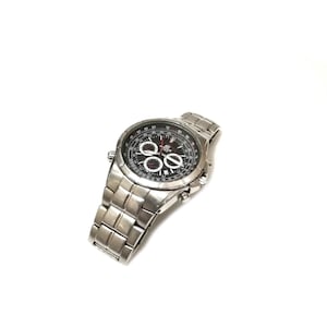 Vintage Casio / cronógrafo Reloj raro / Edificio esfera rara / reloj de hombre / Caballeros / Reloj / reloj vintage de caballeros / vintage / reloj de hombre