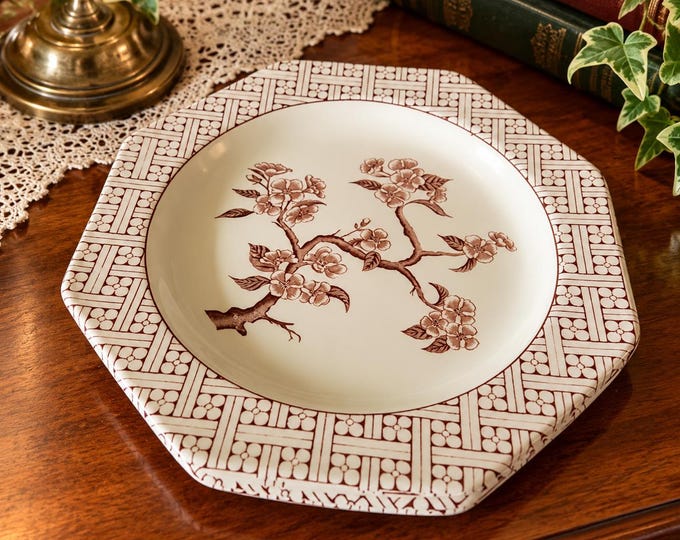 Vintage J&G Meakin / Royal Staffordshire /  Ironstone Innocence Alfred Meakin /  / English China / 4x plates