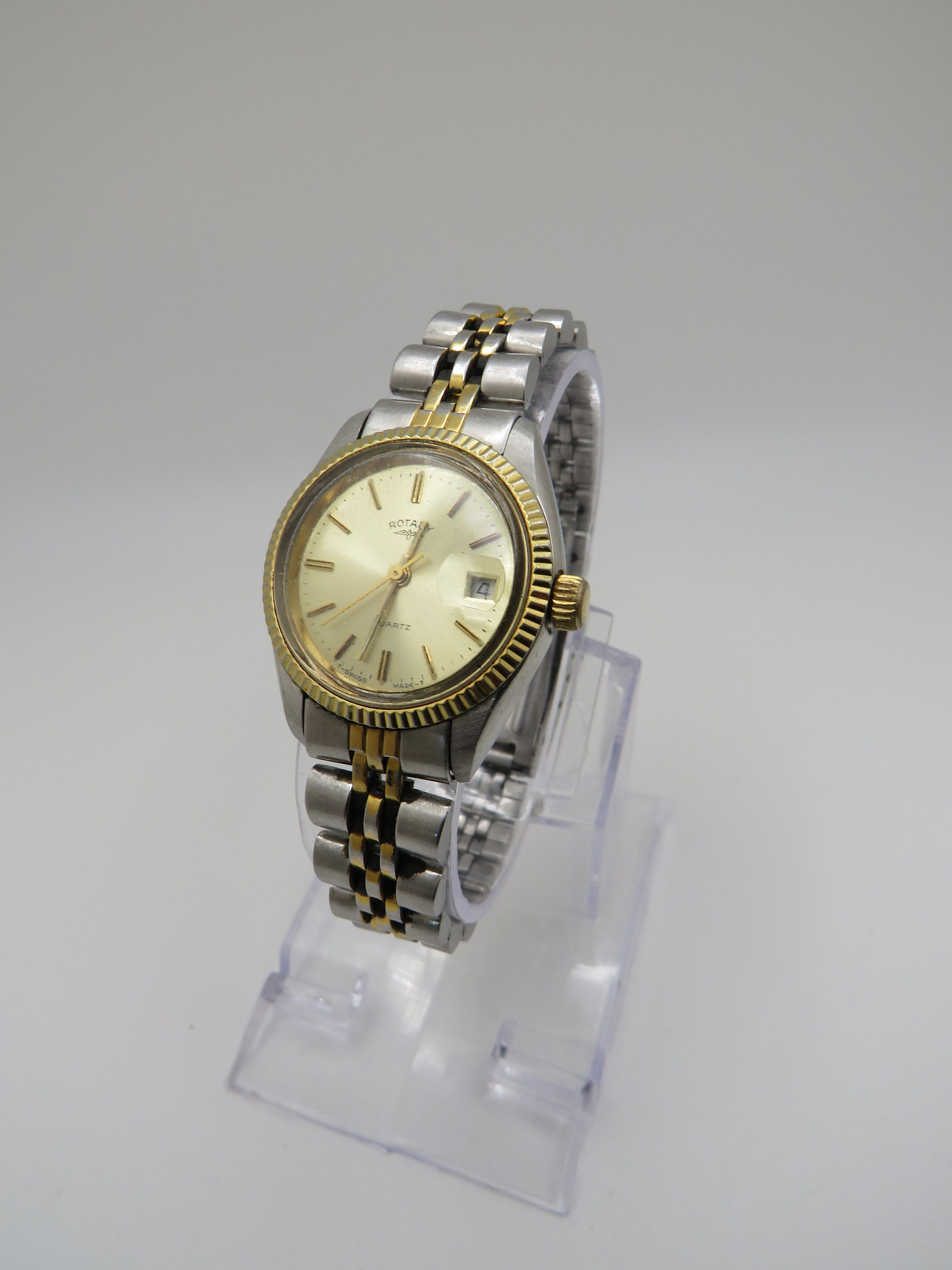 Vintage Rotary Watch Sports Watch Two Tone Gold Dress Watch