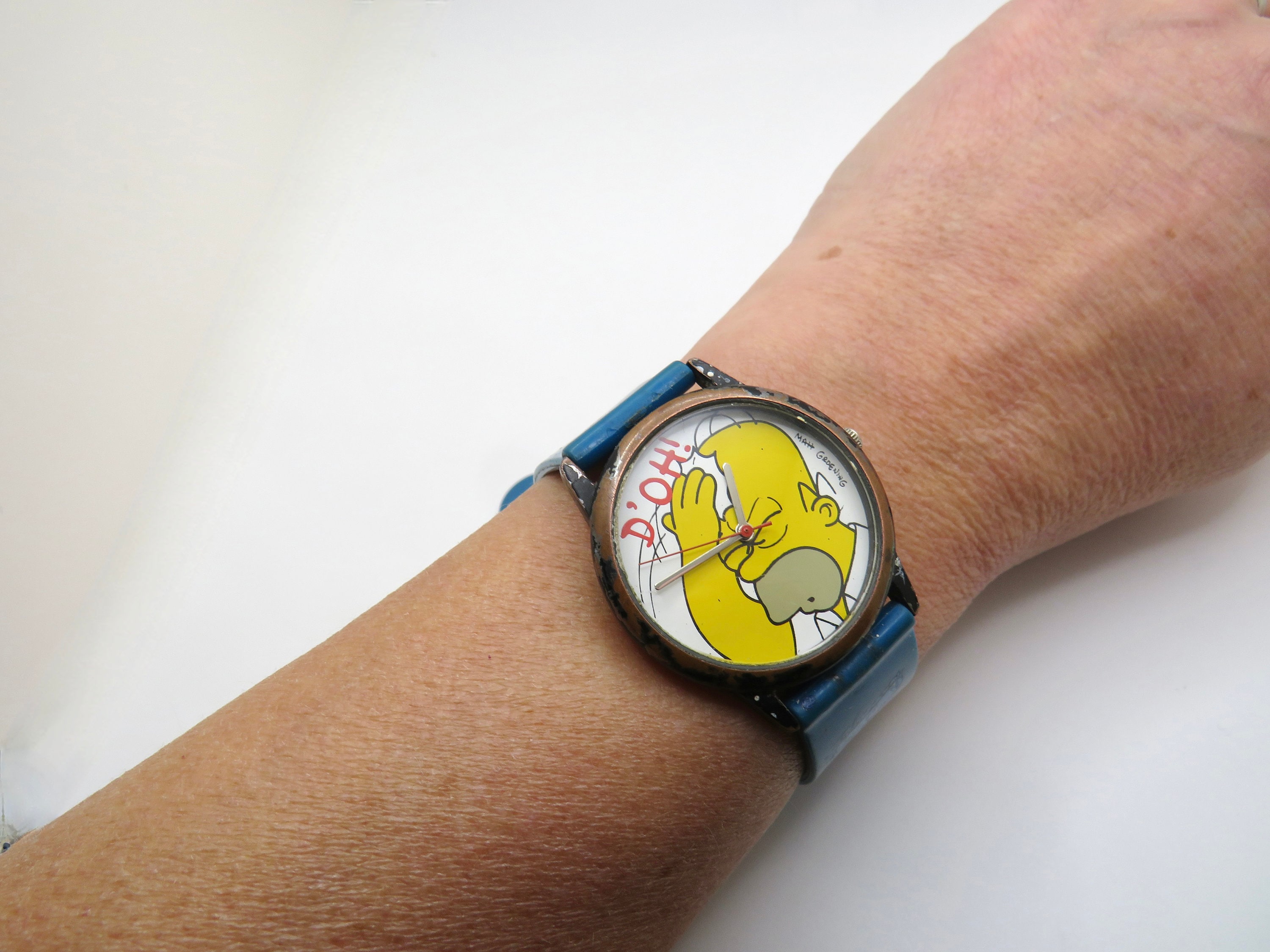 Vintage homer Simpson watch collectable watch Vintage watch rare watch gift for him vintage gift f21