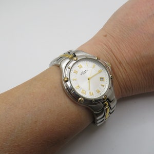 Vintage Rotary watch / Quartz watch / white faced watch / vintage gents Watch / watch / vintage sport  / gift for him (F6)