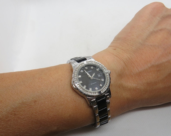 vintage sports watch / vintage sekonda wrist watch / womans watch / vintage diamond Watch / watch / vintage sport / gift for her /  7" wrist