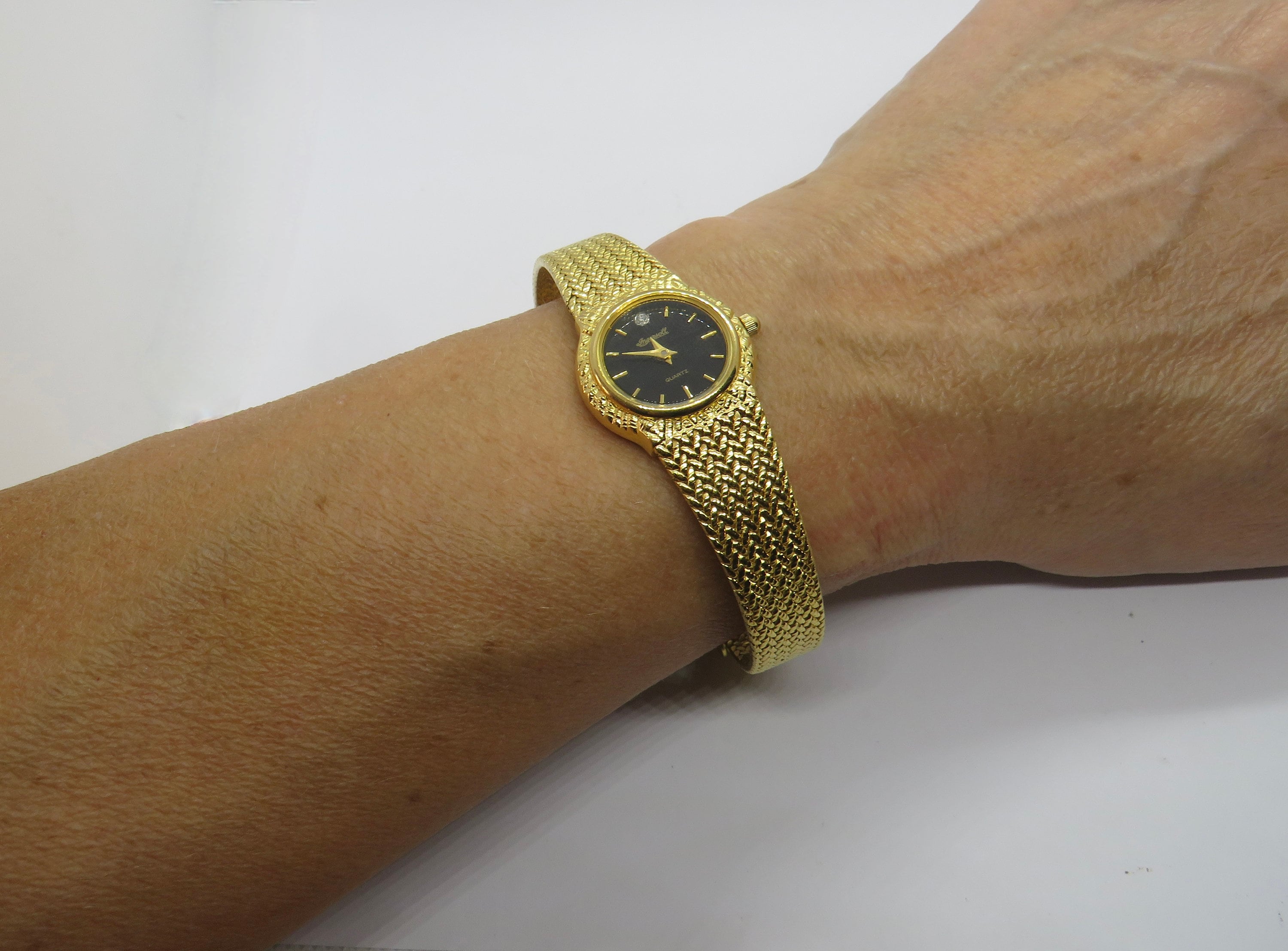 Ingersoll watch gold with diamonds sale