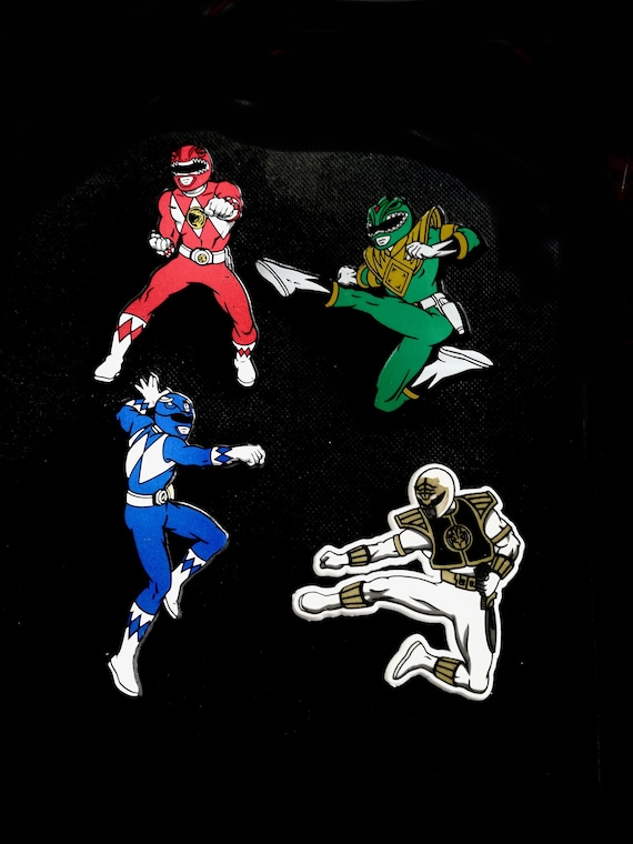 Mighty Morphin Power Rangers / plastic badge / Collectible Badge / Childhood TV Nostalgia