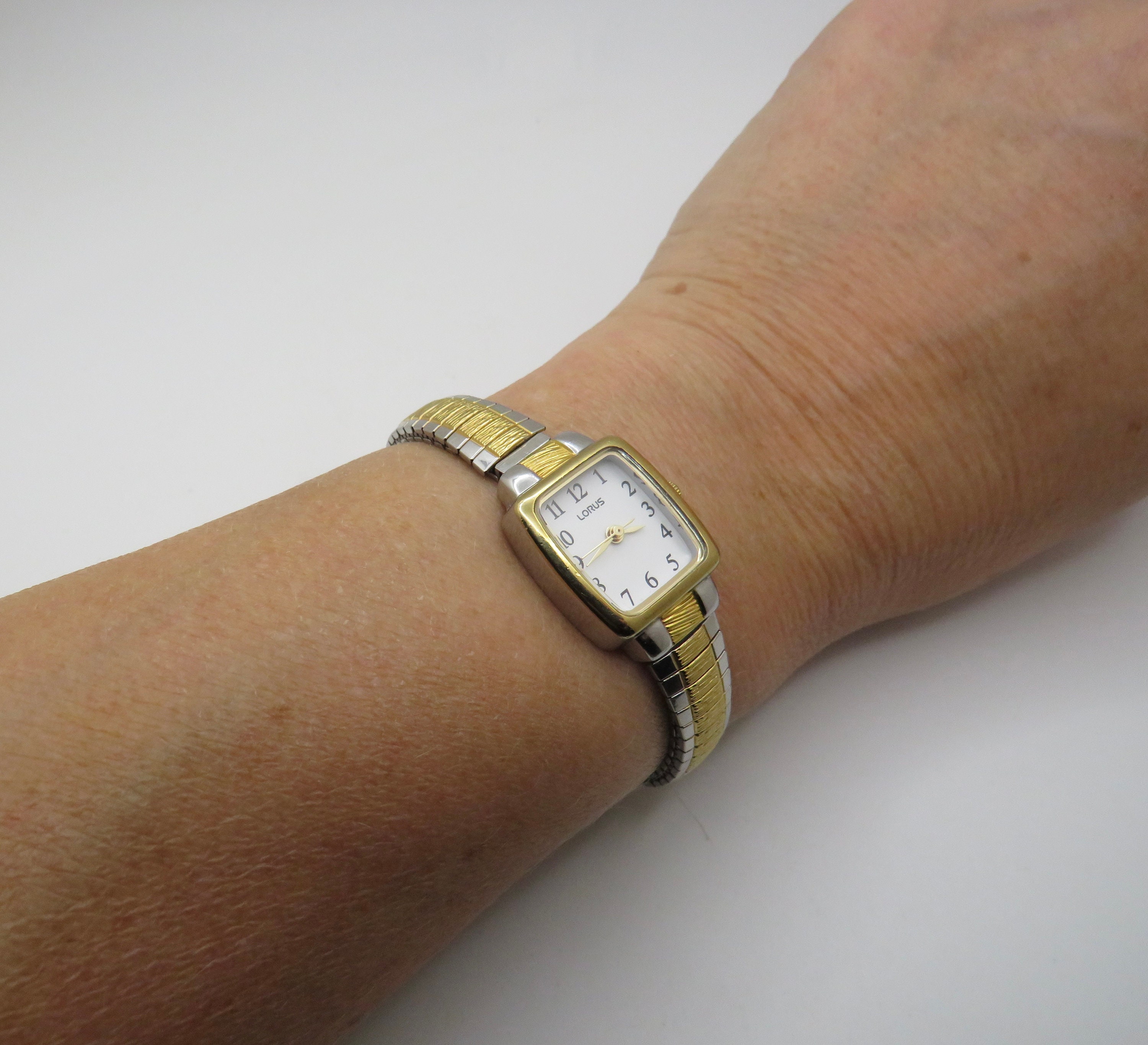 17mm Speidel 10K Gold Plated Stainless Steel Twist-O-Flex Ladies Watch Band  - Aurora Shine