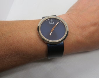 Vintage Calvin Klein Quartz Watch: Gents Swiss Dress Watch