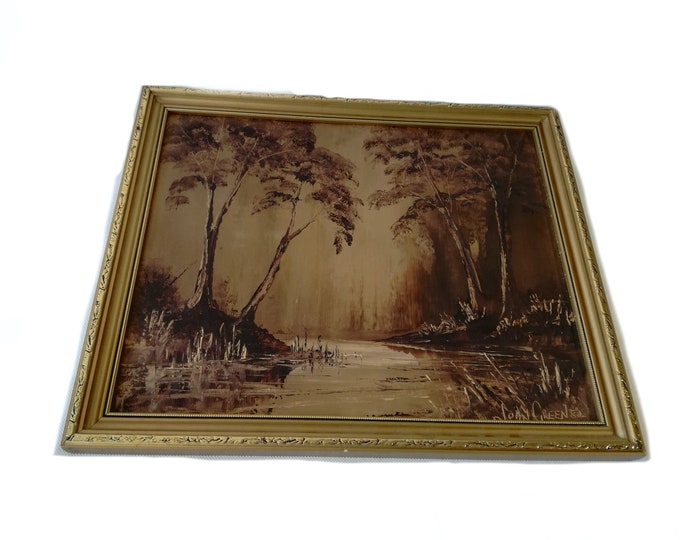 Vintage art / John Green / oil painting / whitby art / North East England