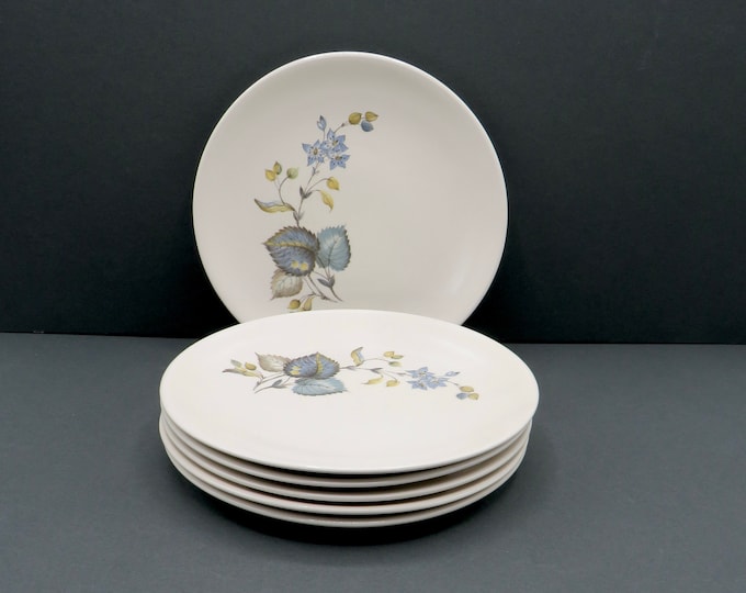 vintage SylvaC plate set x6, Lime Grove design side table plates / afternoon tea / England /  c1960