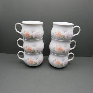 Vintage denby Sherwood / Denby encore discontinued / 6x vintage tea cups /  / Rare Espresso / retro coffee / made in England