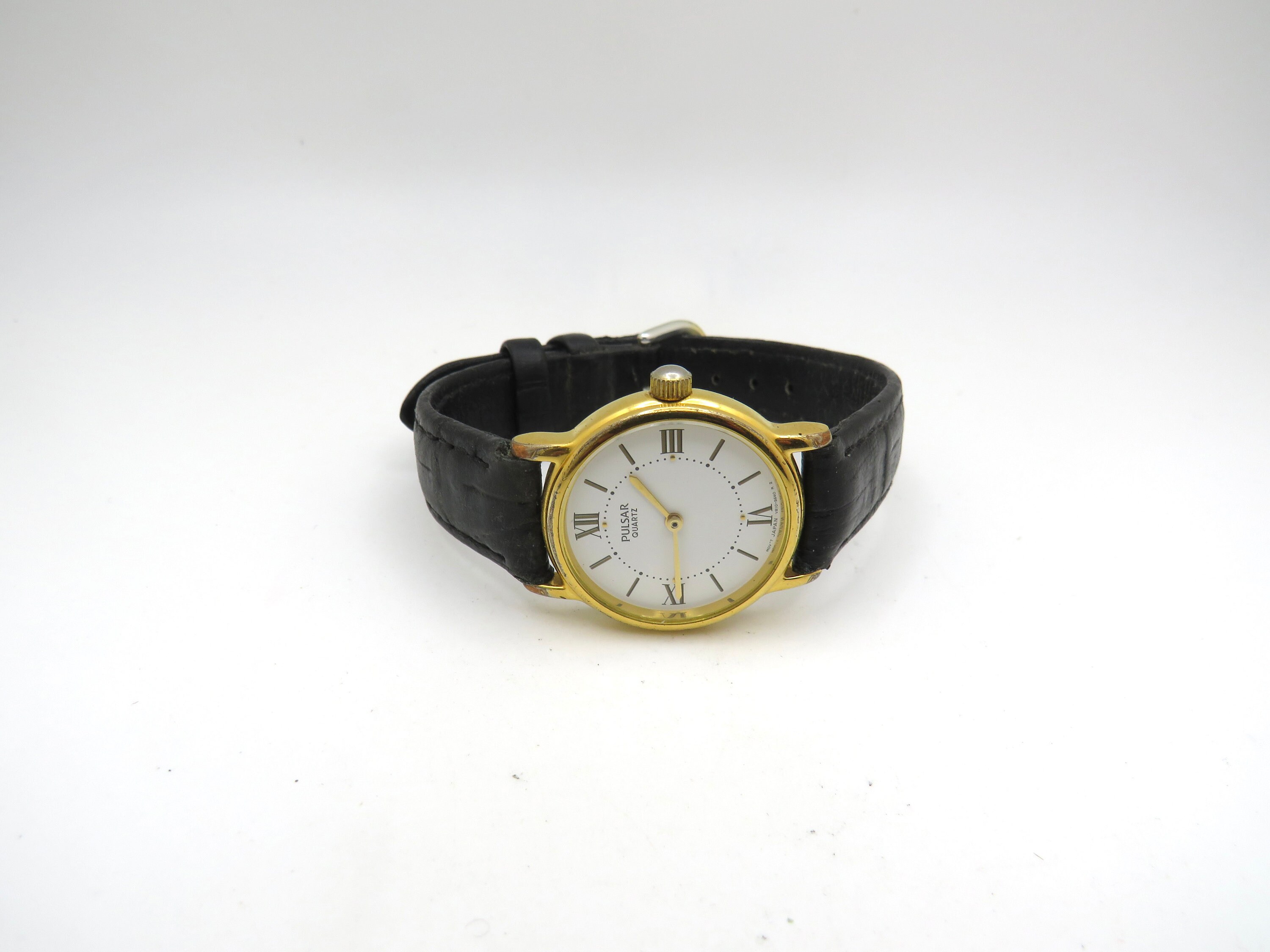 Vintage Pulsar van seiko sporthorloge zwarte leren band vintage duikhorloge Japans horloge vintage horloge horloge dameshorloge p17 Etsy Nederland