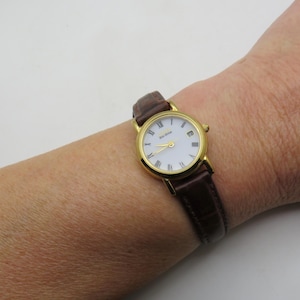 vintage gold watch / citizen watch / vintage womans  90s watch / eco drive watch / vintage Watch / watch ladies  watch (c22)
