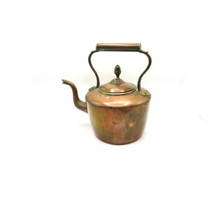 Vintage Copper Kettle / Vintage wood burner / Vintage kitchen / vintage gift