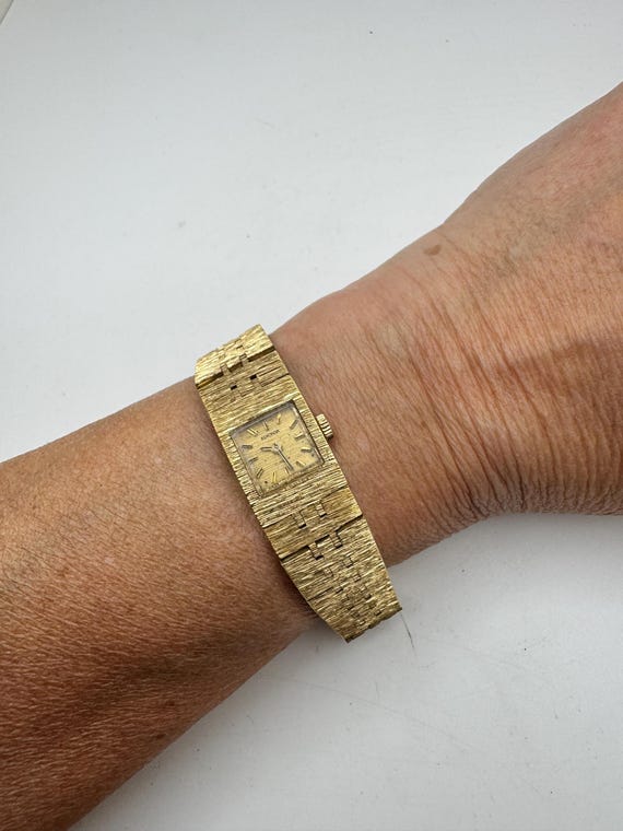 Vintage Sekonda Ladies Watch, Gold Tone Mechanical Wristwatch, Small Cocktail Watch, Retro Women’s Dress Watch G7