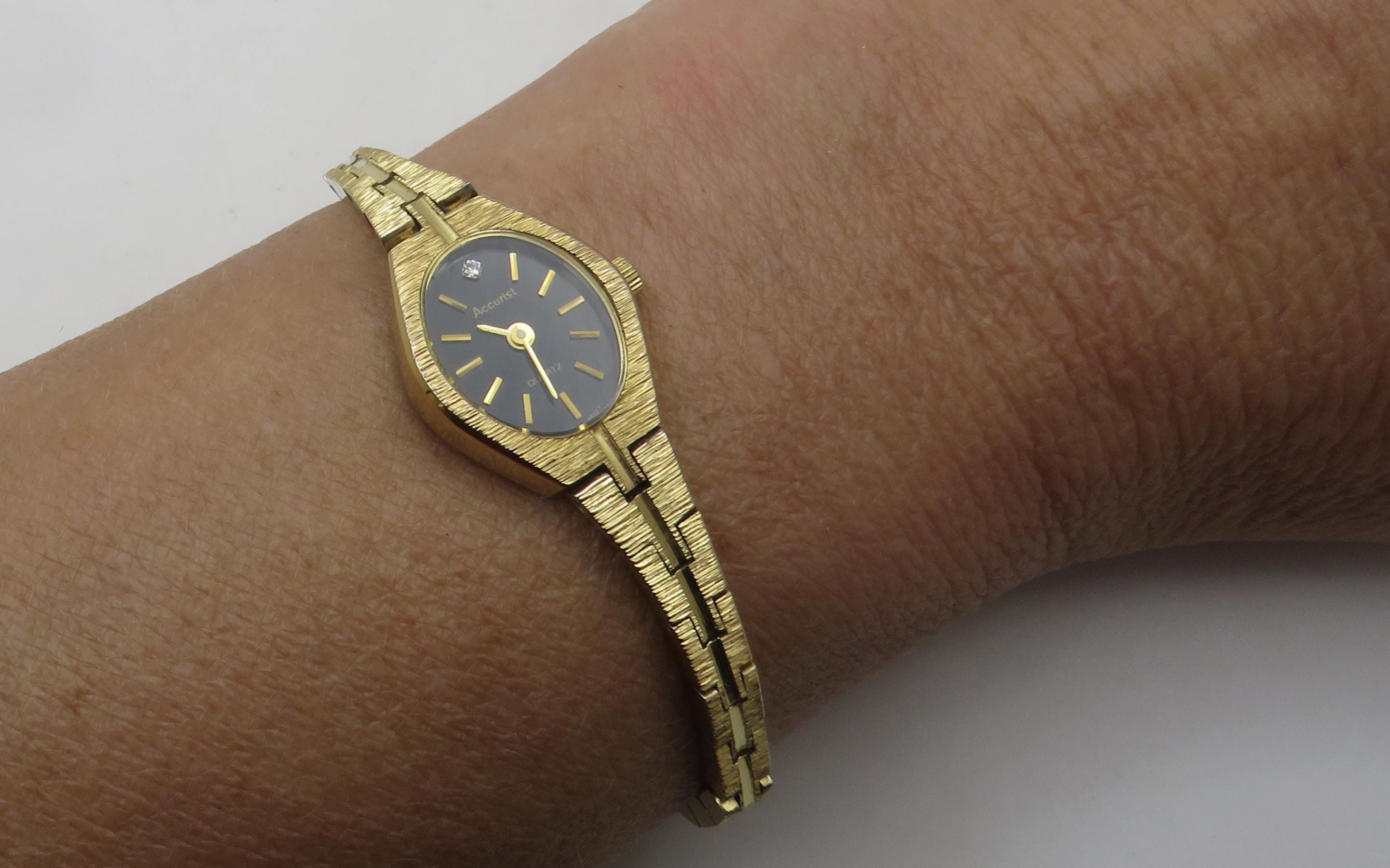 Vintage watch Gold Watch Accurist watch Vintage watch 6.7 wrist quartz watch Gold watch womans watch vintage ladies g28