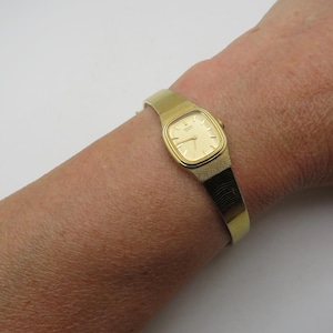 vintage seiko-polshorloge / gouden dameshorloge / 6,7&quot; polshorloge / vintage cadeau / horloge / dameshorloge (w17)