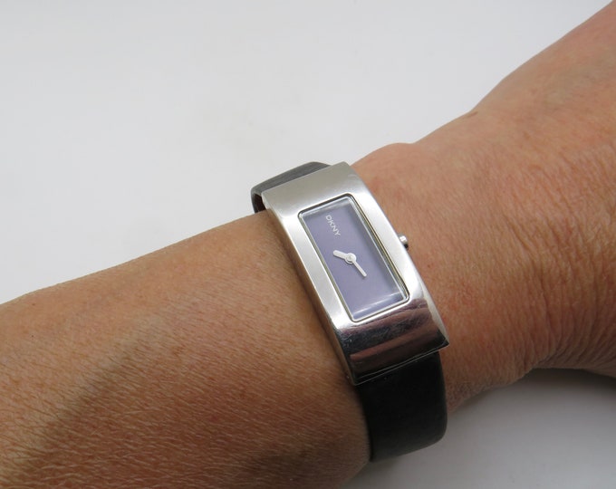 vintage rectangle DKNY fashion watch / vintage womens  Watch / watch / vintage sport  / watch / ladies watch  (u3)