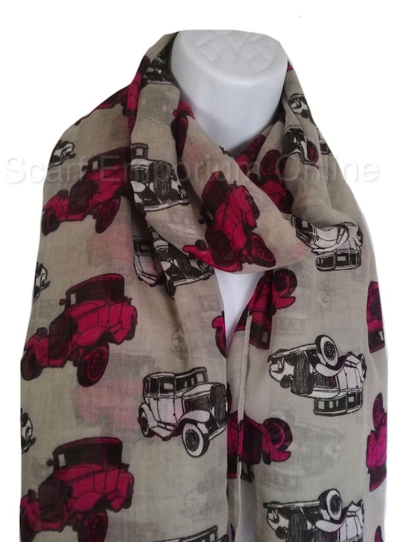 vintage car Scarf / Fashion Accessories classic car scarves