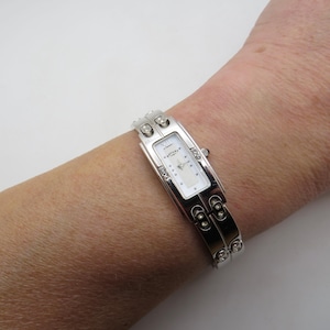 Rectangle watch /  silver Watch / Rotary tank watch / womens Watch /  Gift for her (s4)