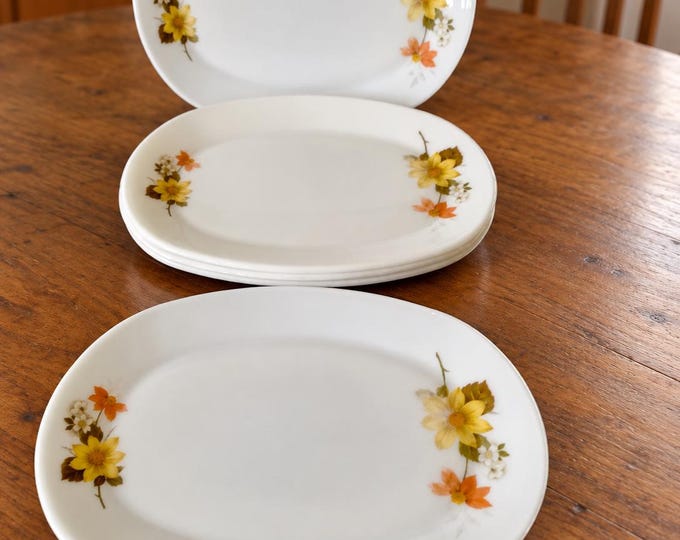 Vintage pyrex / Autum Glory Design / 5x plates  / Retro pyrex / 1960s plate / JAJ Vintage / Pyrex plate  / pyrex /