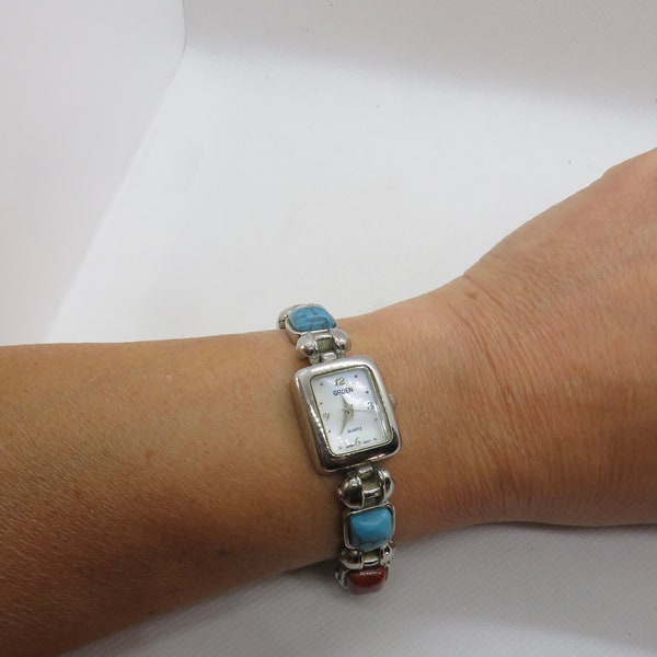 Vintage watch / gruen / gift for her / womans watch / ladies Watch  /  charm bracelet