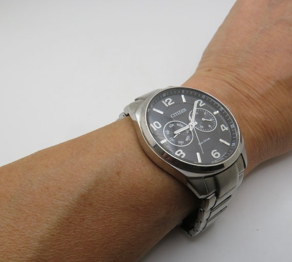 Vintage watch / Citizen watch / eco drive watch / Quartz watch / gents Watches /  Watch / Gift for him (J10)