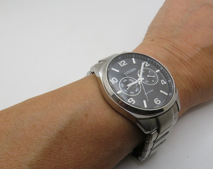 Vintage watch / Citizen watch / eco drive watch / Quartz watch / gents Watches /  Watch / Gift for him (J10)