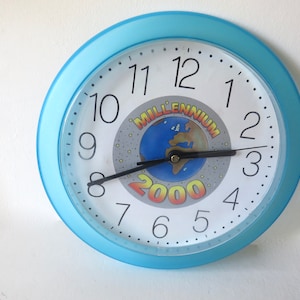 Vintage 2000 millennium wall clock Quartz  / vintage wall clock / 10&quot; Wall Clock