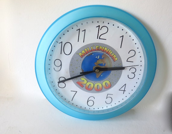 Vintage 2000 millennium wall clock Quartz  / vintage wall clock / 10" Wall Clock