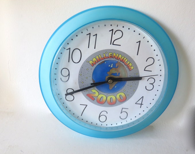 Vintage 2000 millennium wall clock Quartz  / vintage wall clock / 10" Wall Clock