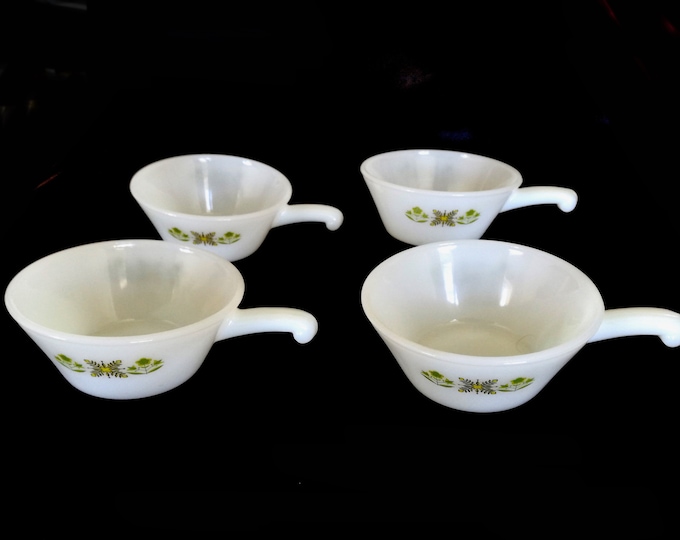 4x Vintage pyrex / Fire King Meadow Green / Anchor Hocking /  bowl / Retro pyrex / 1960s /JAJ Vintage / Pyrex Checkers / sugar bowls / pyrex