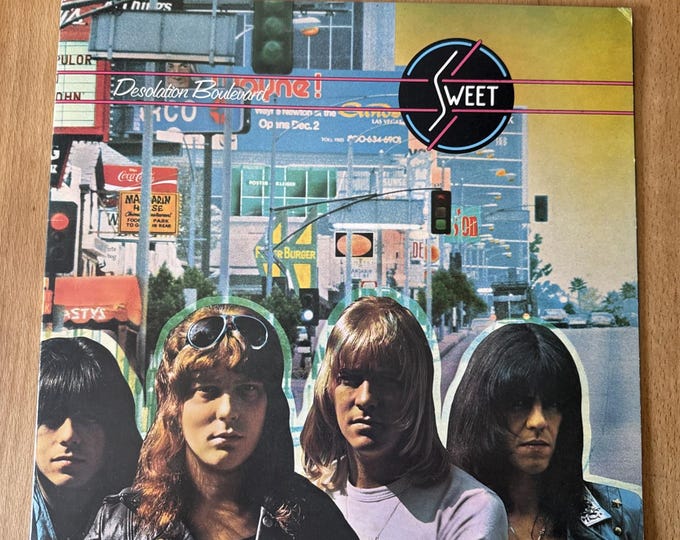 The Sweet - Desolation Boulevard 1st pressing vinyl lp (9)