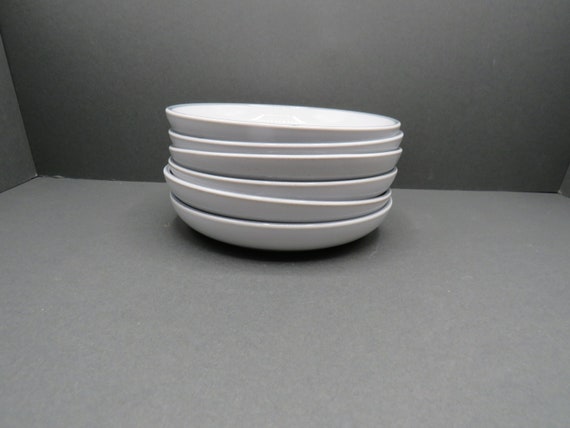Vintage denby Sherwood / Denby Tea encore / discontinued / 6x vintage saucers  / Rare Espresso / retro coffee / made in England
