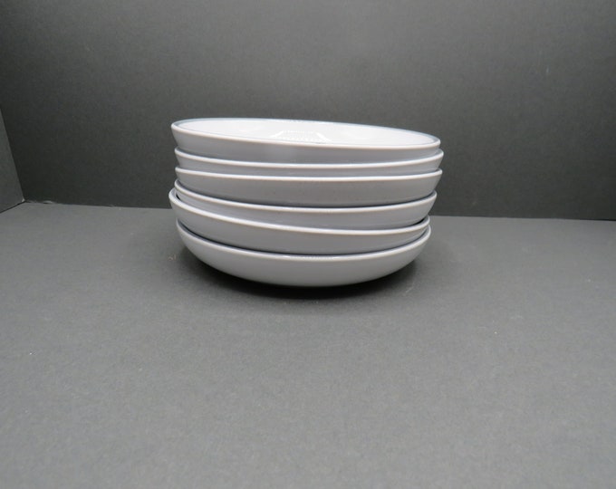 Vintage denby Sherwood / Denby Tea encore / discontinued / 6x vintage saucers  / Rare Espresso / retro coffee / made in England