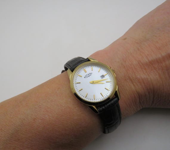 Vintage Gold  watch / pearl Rotary watch / Gold Dress Watch /  Womans Watch / Gift for her (t4)