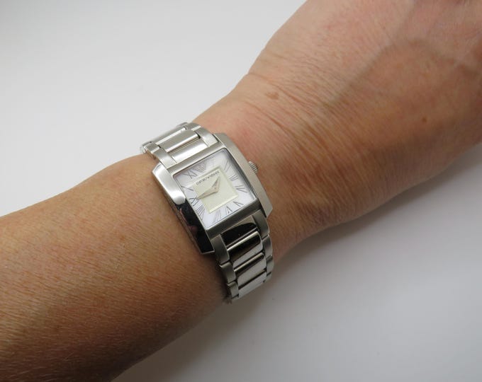 vintage watch / Armani sports dress watch  / gift for her / square dial Watch / vintage Watch / vintage / R16