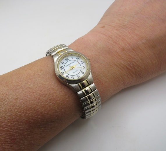 Vintage watch / Quartz watch / large wrist /  womens Watch / expandable watch / watch / gift for her (c27)