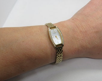 Vintage tank Citizen watch /  6.9" wrist Quartz watch / Ladies gold Dress Watch /  ladies tank Watch /  Gift for her