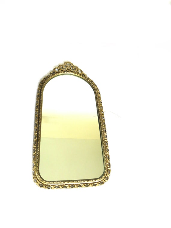 Vintage Wall Mirror / peerart mirror / Made in England / with Gold Frame 1960s-1970's